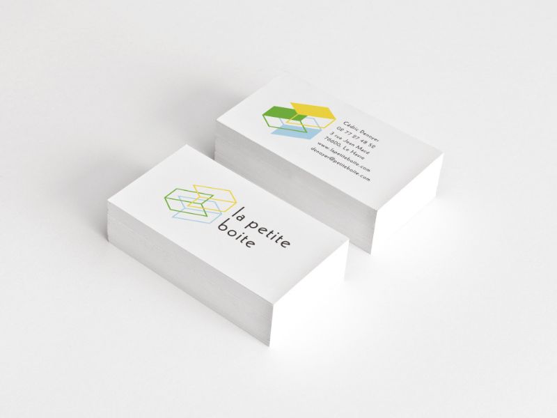 Carte de visite identité visuelle habitat container La Petite Boite